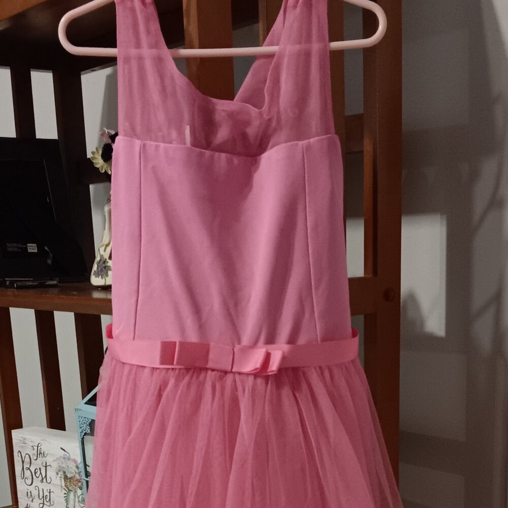 Girls Pink elegant Bonnie Jean dress size 12 - Picture 3 of 5